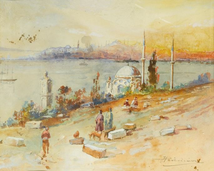 J Pavlikevitch - Sunset on the Golden Horn, Istanbul | MasterArt